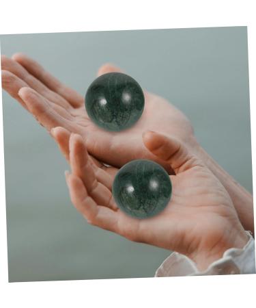 Anneomas 2-Pack Jade Fitness Handballs - Magnetic Baoding Balls for Hand Massage & Exercise | Ideal for Relaxation & Decoration - Buy Online on GoSupps.com
