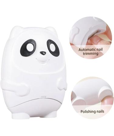Electric Nail Clippers 2 in 1 Automatic Anti-Pinch 500mAh Panda Shape Type-C Low Noise Portable Fingernail Cutter and File Trimmer - Buy Online on GoSupps.com