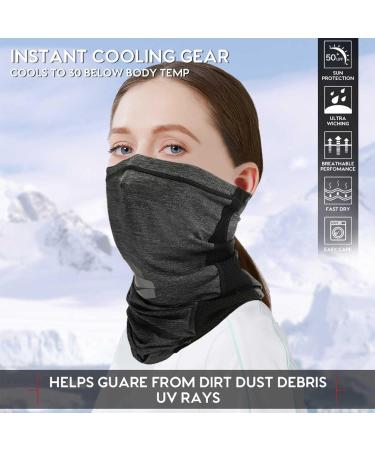 UV Stylish Multifunctional Scarf for Men & Women - Tube Scarf Bandana Face Mask - Grey | International Shipping - Buy Online on GoSupps.com
