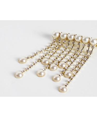 minkissy 1pc Bridal Hair Pin Wedding Hair Clips Pearl Hair Barrettes Rhinestone Hair Clip Crystal Headpiece Pearl Clips for Hair Metal Hair Clip Women Hairpins Bride Word Clip Rhinestones - Buy Online on GoSupps.com