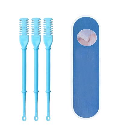 Nasal Hair Cutter 360 Degree Rotating Nose Hair Trimmer Nose Hair Cutter Double Sided Nose Hair Knife Nose Manual Nose Hair Trimmer for Women and Men(Blue)