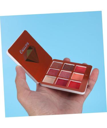 FOMIYES 9 Makeup Cosmetic Highlighter Pearlescent Glitter Diamond Eye Metallic Eyeshadow Colors Shadow 1 count (Pack of 1) Red - Buy Online on GoSupps.com