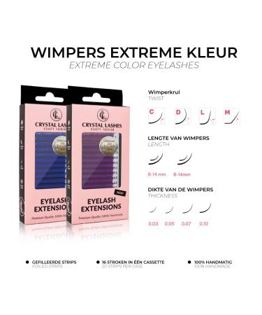 Extreme Volume Crystal Lashes Mix - 0.07mm 6-14mm C Curl for Stunning Eyelash Extensions - International Shipping Available - Buy Online on GoSupps.com