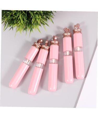 5 pi ces Tubes de L vres Vides Plastique Contenants Rechargeables pour Gloss Huile et Teinture Forme C ur Rose Portable et R utilisable pour Voyage et DIY - Buy Online on GoSupps.com