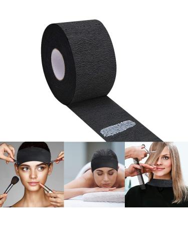 Noverlife 5 Pack Disposable Barber Paper Neck Strips - Black | Salon Haircut Styling & Coloring Wrap | Hairdressing Stretchy Neck Paper Tissue Roll - Buy Online on GoSupps.com