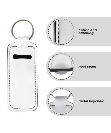 ZDCUSTOM Pink Ribbon Chapstick Holder Keychain | Neoprene Lip Balm Pouch for Women | Breast Cancer Awareness Gift - Buy Online on GoSupps.com