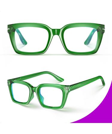 VISOONE Trendy Blue Light Blocking Glasses - Square Spring Hinge | Anti-Computer Glare for Gaming | Stylish Eyewear for Women & Men | YALE - Buy Online on GoSupps.com