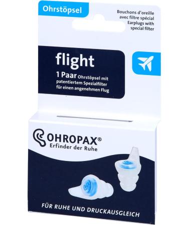 Buy OHROPAX Flight Earplugs with Filter - 2 Pcs for Peaceful Travel | International Shipping Available - Buy Online on GoSupps.com