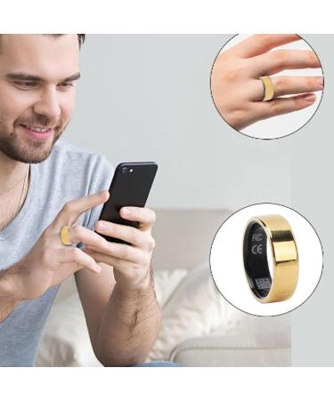 DADEA Smart Ring - Lightweight Fitness & Sleep-Tracking Health Ring | Portable & Multifunctional Golden 20 - Buy Online on GoSupps.com