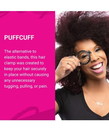 PuffCuff Teeny 0.75 Inch Hair Clamps for Natural, Fine, Coiled, Coarse & Frizzy Hair - Clear, 5 Pieces - Buy Online on GoSupps.com