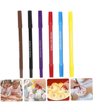 OKUMEYR 6pcs Decor Cake Boxes Biscuits Edible Pigment Pens Multi-use Edible Pens Food Pens Plastic - Buy Online on GoSupps.com