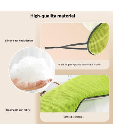 Super Soft Lightweight Sleep Mask with Adjustable Strap - Light Green - 25.0 Count Pack - Men Women - Comfortable Blindfold for Blocking Light - One Size - Buy Online on GoSupps.com