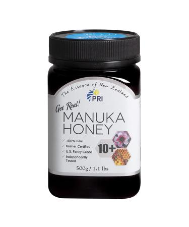 PRI Manuka Honey, MGO 100+ New Zealand Raw Monofloral Manuka Honey, 500g