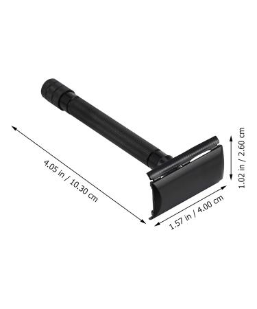 Buy Heallily Double Cutter Razor - Long Handle Reusable Aluminum Alloy Razor Set for Men & Women - No Razor Blades Black - Buy Online on GoSupps.com