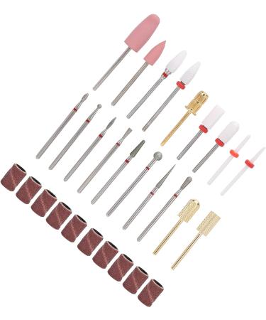 19 Polishing Heads Tungsten Steel Shank Nail Art Tool for Home & Salon Box Included - Buy Online on GoSupps.com