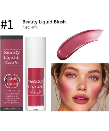 YOUKOLO Matte Liquid Blush Lightweight Makeup Liquid Cheek Blush Natural Looking Liquid Blush Makeup Blush for Women Girl - Buy Online on GoSupps.com