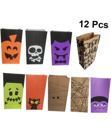 SEWOART 12pcs Bag Halloween Tote Tag Pumpkin Pouch Candy Decorate - Buy Online on GoSupps.com