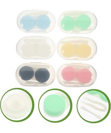 Healvian 12-Sentence Contact Lens Container with Tweezers | Travel-Friendly Lentil Holder & Small Plastic Eye Lens Storage Case - Buy Online on GoSupps.com