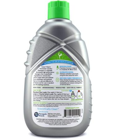 Sweat X Sport Original Activewear Laundry Detergent - High Performance Sports Wash - 45 Loads 45 Fl Oz - Buy Online on GoSupps.com