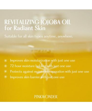 PINKWONDER USDA Organic Jojoba Oil | 100% Pure Cold-Pressed Oil for Face & Facial Care Gua Sha | Non-Greasy Korean Skin Care for Women 0.33oz (10ml) Jojoba oil 0.33 Fl Oz (Pack of 1) - Buy Online on GoSupps.com