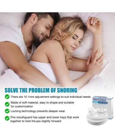 XPJBKC Adjustable Anti-Snoring Rails - 2pcs Snoring Stopper for Men & Women Comfortable Night Sleep - Buy Online on GoSupps.com
