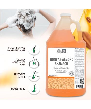 MODA Moisturizing Shampoo - Honey Almond for All Hair Types | 128 Oz Professional Deep Clean & Condition Strengthen & Restore Shine - Buy Online on GoSupps.com