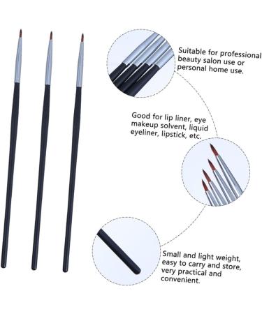 Hemoton 5pcs Fine Eyeliner Brush Eye Shadow Eyeliner Applicator Curved Eyeliner Brush Make up Brushes Fiber - Buy Online on GoSupps.com