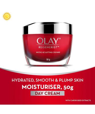 Olay Regenerist Micro-Sculpting Day Cream | Hydrate & Plump Skin with Hyaluronic Acid Niacinamide & Peptides | All Skin Types | Buy Online - 1.69 Fl Oz - Buy Online on GoSupps.com