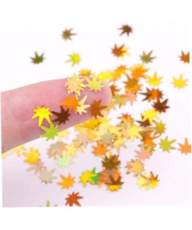 Thanksgiving Decor4 Colors Maple Leaf Nail Art Sequins Maple Leaf Nail Glitters Stickers Autumn Nail Sequins for Nail Art - Buy Online on GoSupps.com