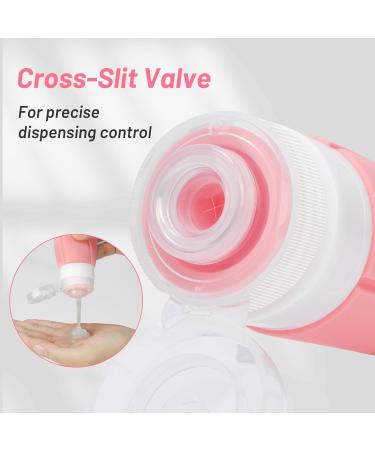 Alyvisun 4 Pack Silicone Travel Bottles for Toiletries Refillable & Leak-proof Travel Containers 100ml Small Size Squeezy Bottles for Shampoo Lotion Cosmetic - Buy Online on GoSupps.com