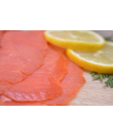 Smoked Salmon Sockeye Lox Cold Smoked Wild Caught Pacific Canadian Fish Sliced (3-lb) 1.36 kg (Pack of 1) - Buy Online on GoSupps.com