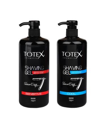 Totex Shaving Gel 750ml - Professional Sensitive Formula for Men & Women | Smooth Easy Pump Use | Best Economical Choice for Shaving - Buy Online on GoSupps.com