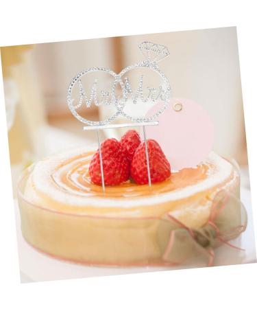 Warmhm 3pcs Cupcake Topper Cake Pick Wedding Cake Toppers Mr Mrs Shape Deisgn Picks Cupcakes Food Decoration Supplies Hair Accessories Bride Gorgeous Silverx3pcs mediumx3pcs - Buy Online on GoSupps.com