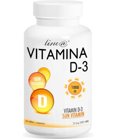 VITAMIN D3 Line Diet | 100 000 IU/g | 60 tablets for 2 months | Help for your bones | All the benefits of the sun in one tablet