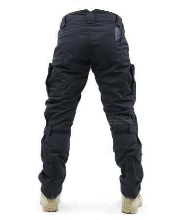 Men's Airsoft Tactical Pants with Knee Protection & Air Circulation - Iron Black, Size Medium - Buy Online on GoSupps.com
