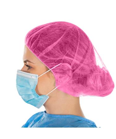 Abnaok Non Woven Shower Caps - 100 PCS Elastic Caps for Home, Kitchen, Hotels, Restaurants, Hair Salons - Buy Online on GoSupps.com