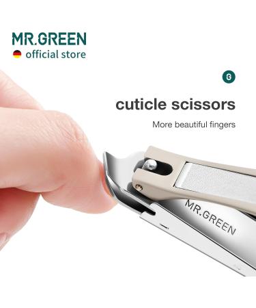 MR.GREEN Slanted Edge Nail Cutting Clippers Cuticle Nippers Tool Stainless Steel Dead Skin Oblique Tip Trimmer Manicure Scissors (Mr-1127(Small)) - Buy Online on GoSupps.com