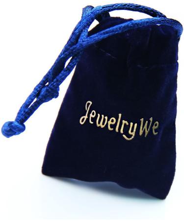 Jewelrywe Carbon Fiber Magnetic Bracelet for Men & Women - Stainless Steel Fantasy Colors Silver & Black 21.5cm/19.5cm Includes Gift Bag - Buy Online on GoSupps.com