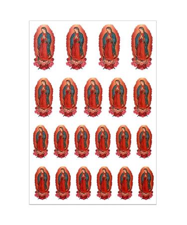 Religious Nail Stickers 3D San Judas Virgin Mary - 6 Sheets Self-Adhesive Nail Art Decals for Women, Girls & Kids - Religious Nail Decorations for DIY Manicure - Buy Online on GoSupps.com