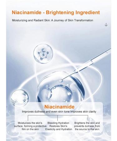Nicotinamide Vitamin C Face Cream - Hydrating Niacinamide Makeup Cream for Glowing Skin | Black Tube Skin Cream for All Skin Types | International Shipping Available - Buy Online on GoSupps.com