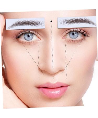 WOONEKY 4pcs Eyebrow Stickers Eyebrow Transfers Stickers 6d Hair Water Transfer Paper with Soy Ink Tool - Buy Online on GoSupps.com