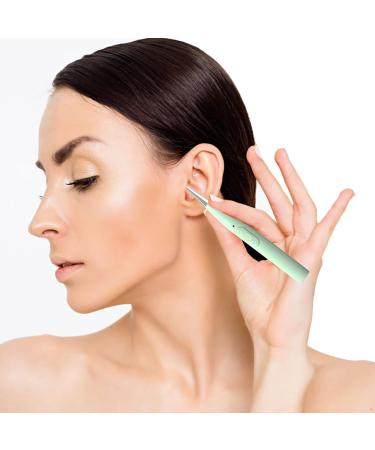 Stainless Steel Ear Wax Removal Tools with Light - Ear Pick Cleaning Kit for Ear Health Care - Mint Green - Buy Online on GoSupps.com