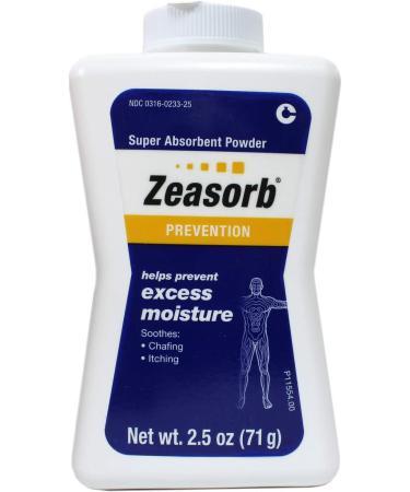 Zeasorb Prevention Super Absorbent Powder 2.5oz - Pack of 2 | Fast-Acting Formula - Buy Online on GoSupps.com
