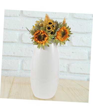 Zerodeko Flower Arrangement Supplies Vintage Small Mirror Round Decor for Home Bulldog Figurine Bridal Bouquets Small Rope Basket Round Wooden Wall Decor Boho Props Sunflower - Buy Online on GoSupps.com