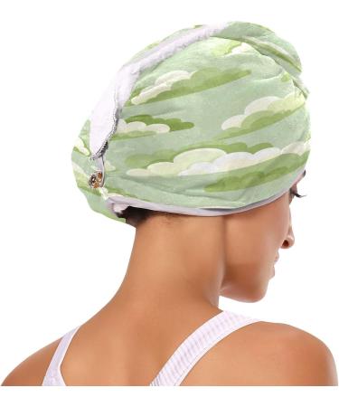 Graffiti Cloud Pattern Dry Hair Cap & Quick Drying Towel Set - Super Absorbent Soft 2-Piece | Fast International Shipping - Buy Online on GoSupps.com