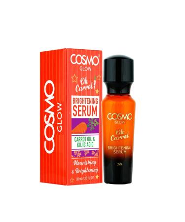 Cosmo Glow Skin Care Oh Carrort Brightening Serum 35ml/1.18 fl.oz Carrot Oil Kojic Acid Nourishing Brightening Non Greasy Formula Skin Treatment Face & Body Care All Skin Types