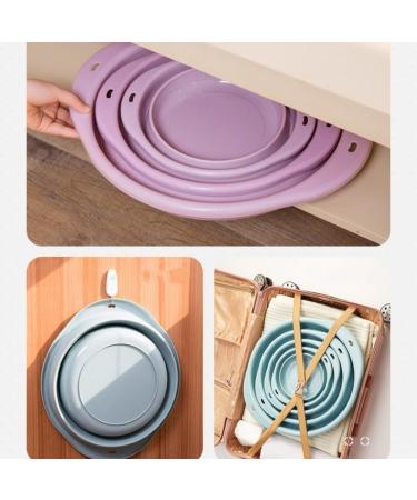 Foldable Washing Up Bowl - Portable Washing Basin - Space Saving Plastic Washtub(Pink-Medium) - Buy Online on GoSupps.com