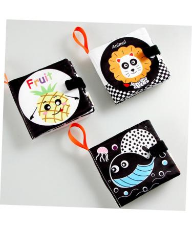 Ibasenice 2-Pack Fabric Book Game Set | Educational Toys for Toddlers | Baby Opposites Fabric Books | Soft Peach Skin | International Shipping Available - Buy Online on GoSupps.com