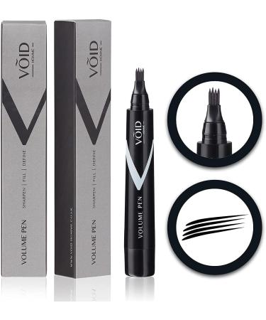 VOID Homme Beard Volume Pen (Black) - Beard Filling Pen Sweat & Waterproof Smudge-proof Beard Filler Pen for Natural look
