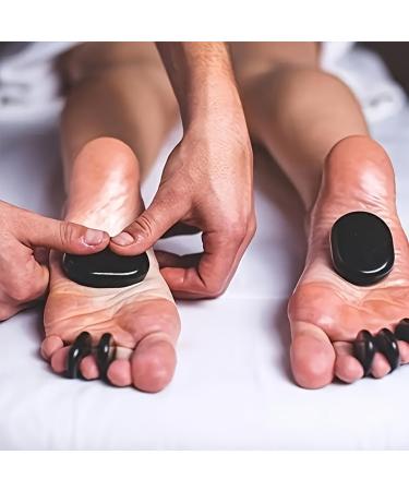 4 Piece Hot Stone Massage Set - Natural Basalt Stones for Therapy SPA Treatment & Gifts - International Shipping Available - Buy Online on GoSupps.com